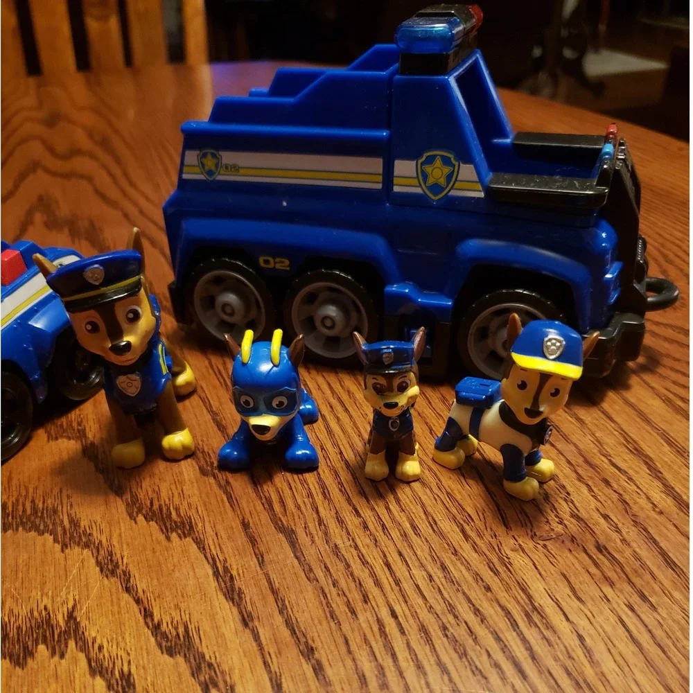 Paw Patrol Chase Police Cruiser Vehicle‎ & Figures Lot Toy Car Truck